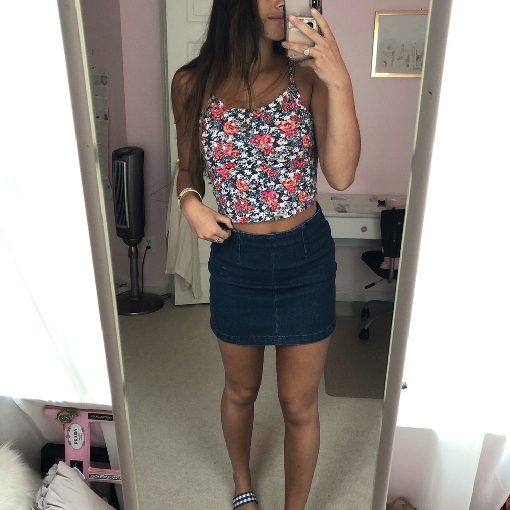 Floral crop top